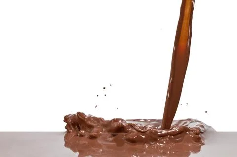 Chocolate splash Stock Photos