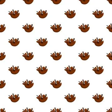 Chocolate splash repeating pattern creating sweet food background Stock Illustration