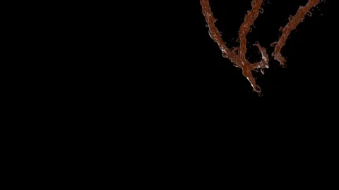 Chocolate splash spiral Stock Footage 110535949