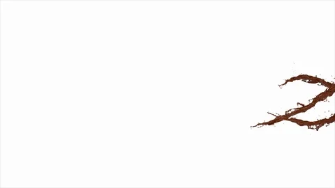 Chocolate splash spiral Stock Footage 111150491