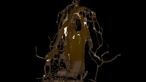 Chocolate splash wide 4 Stock-Footage 342142940