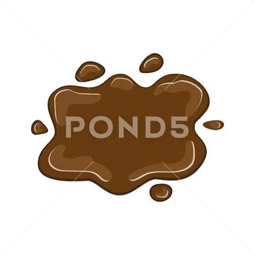 Chocolate splat vector illustration Illustration #169880744