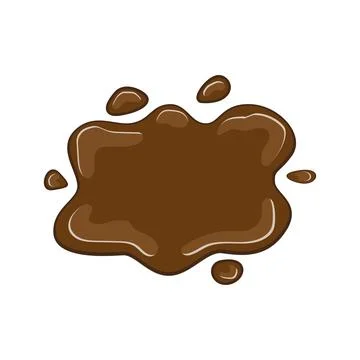 Chocolate splat vector illustration Stock Illustration