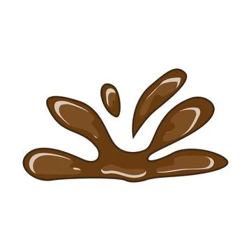 Chocolate splat vector illustration Stock Illustration