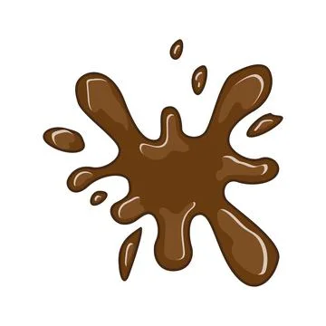 Chocolate splat vector illustration Stock Illustration
