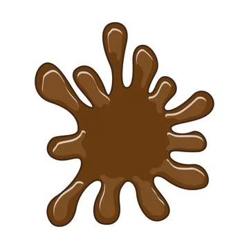 Chocolate splat vector illustration Stock Illustration