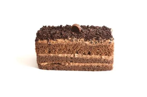Chocolate sponge cake Stock Photos