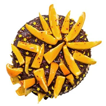 Chocolate sponge cake Stock Photos