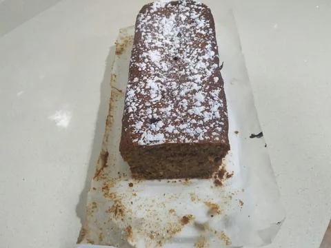 Chocolate sponge cake Stock Photos