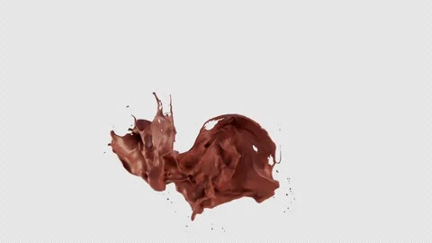 Chocolate Spread Flow on Alpha Stock Footage 309648197