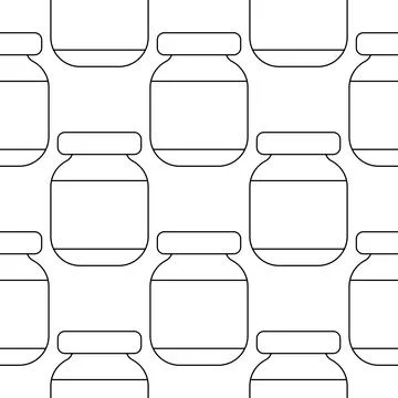 Chocolate spread nutty brown sweet food  pattern Stock Illustration