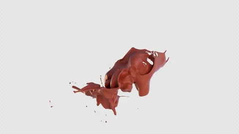 Chocolate Spread Swirl on Alpha Stock Footage 310305104