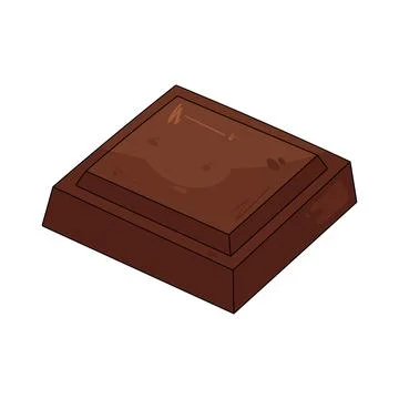 Chocolate square Ilustração Stock