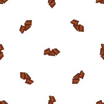 Chocolate square pattern seamless vector Stock Illustration