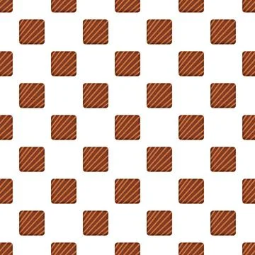 Chocolate squares creating sweet candy seamless pattern Stock Illustration