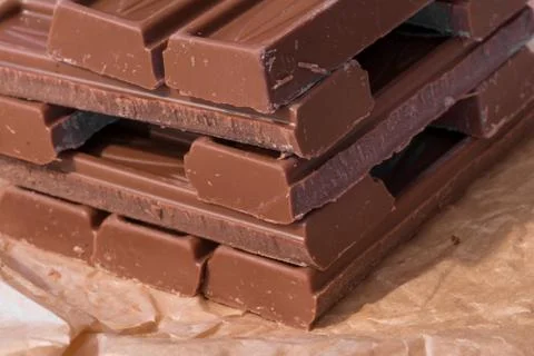 Chocolate stacked Stock Photos
