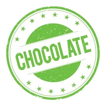 CHOCOLATE stamp sign Stock Illustration