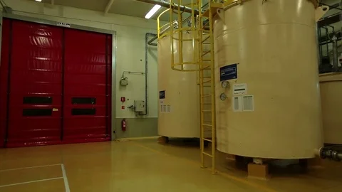 Chocolate storage vat Stock Footage 77048717