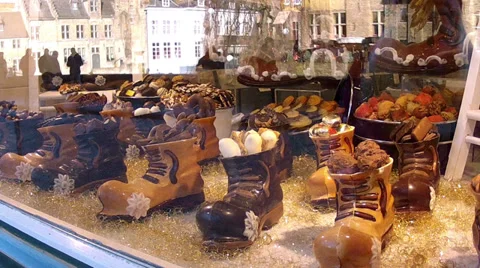 Chocolate in store chocolate. Stock Footage 33816613