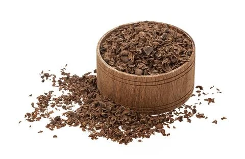 Chocolate stracciatella isolated on white background Stock Photos