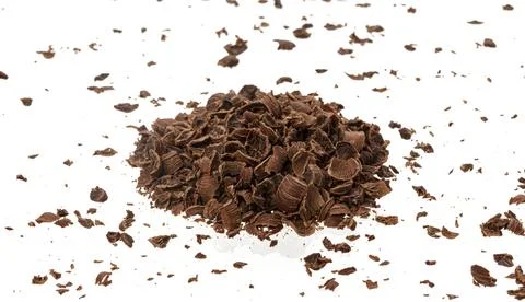 Chocolate stracciatella isolated on white background Foto stock