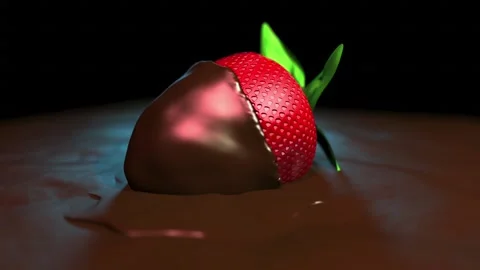 Chocolate Strawberry Stock Footage 168943627