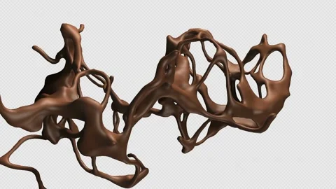 Chocolate Stream Splash Stock Footage 157374521