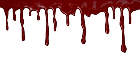 Chocolate streams isolated on white Stock Footage 52239414