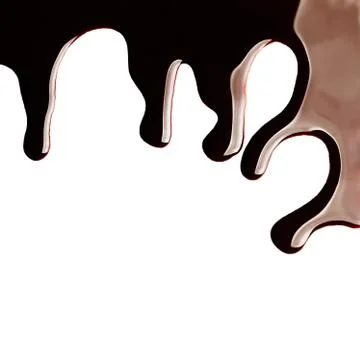 Chocolate streams Stock Photos