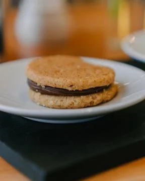 Chocolate Stuffed cookie Stock Photos