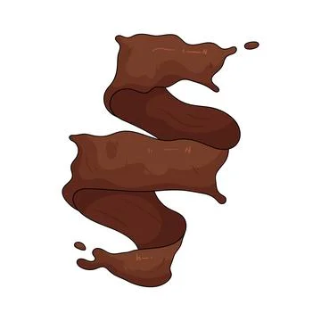 Chocolate swirl Illustrazione stock