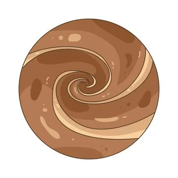 Chocolate swirl Illustrazione stock