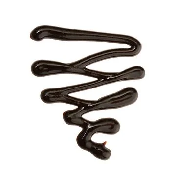 Chocolate syrup drip Stock Photos
