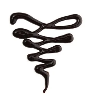Chocolate syrup drip Stock Photos