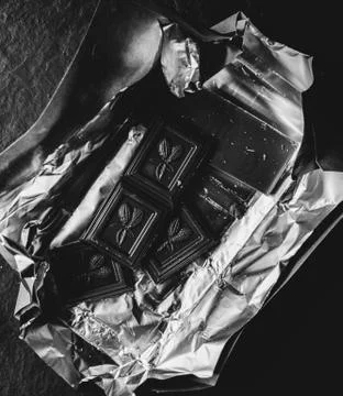 Chocolate On Table Stock Photos