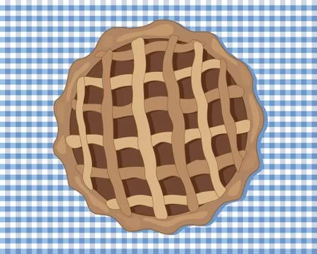 Chocolate tart Stock Illustration