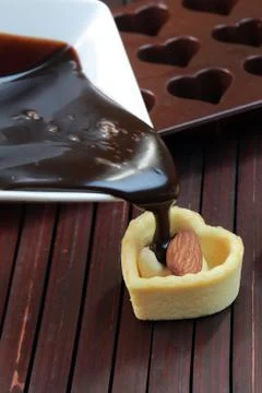 Chocolate tart Stock Photos