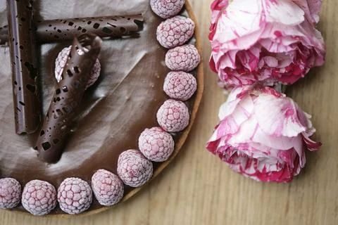 Chocolate Tart Stock Photos