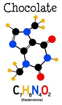 Chocolate theobromine Stock Illustration