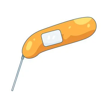 Chocolate thermometer Stock Illustration