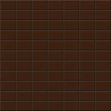 Chocolate tile - seamless vector background. Stock Illustration