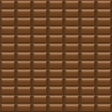 Chocolate tile - seamless vector background. Иллюстрация