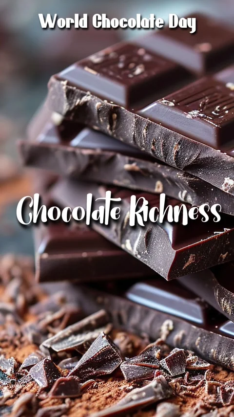Chocolate Title Quote In Cursive Typography Animation  Chocolate Richness Stockbeeldmateriaal 295494498