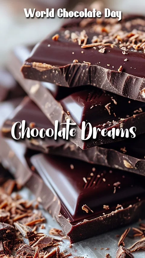 Chocolate Title Quote In Cursive Typography Animation Chocolate Dreams Stockbeeldmateriaal 295495328