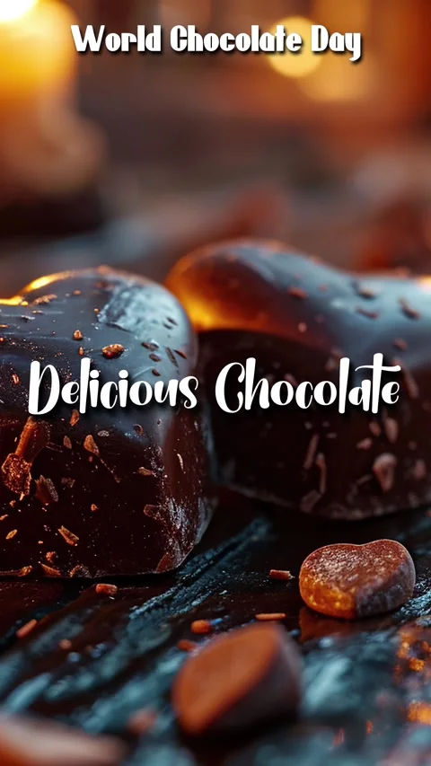 Chocolate Title Quote In Cursive Typography Animation Delicious Chocolate Stockbeeldmateriaal 295495752