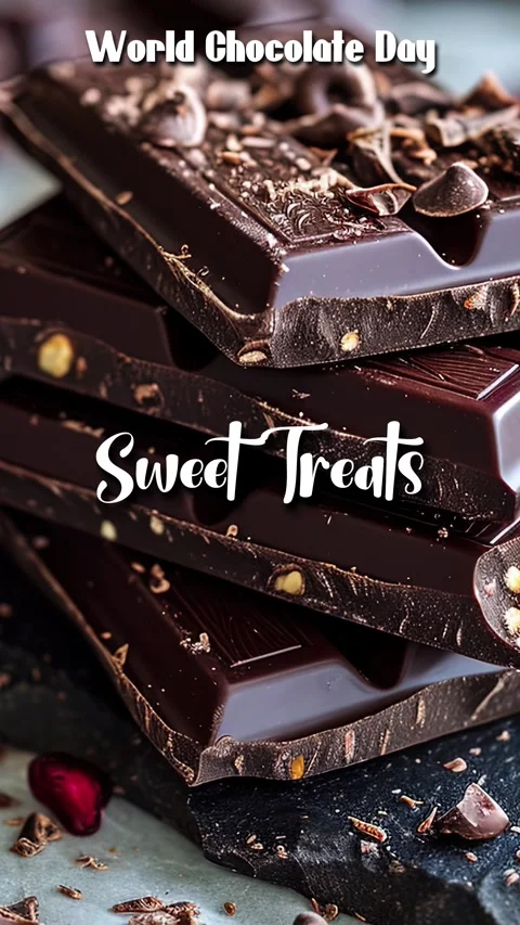 Chocolate Title Quote In Cursive Typography Animation Sweet Treats 库存影片 295496891