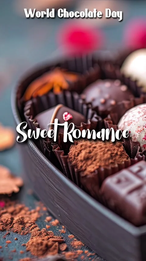 Chocolate Title Quote In Cursive Typography Animation Sweet Romance Stockbeeldmateriaal 295497287