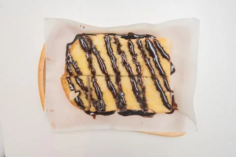 Chocolate toast ,chocolate bread Stock Photos