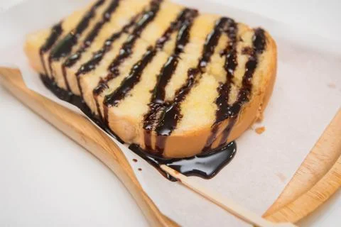 Chocolate toast ,chocolate bread Stock Photos