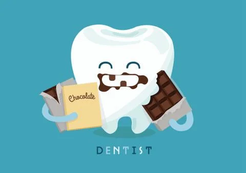 Chocolate tooth Stock Illustration